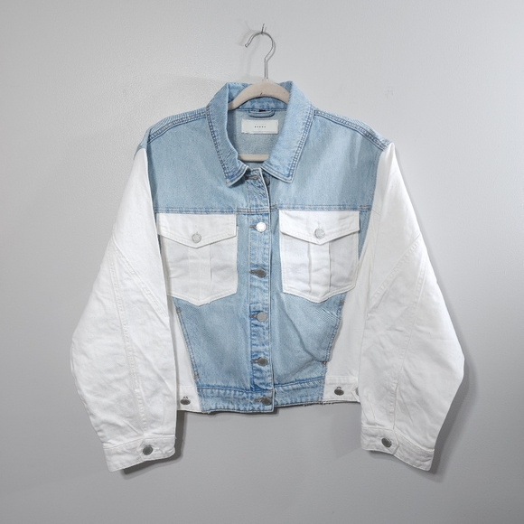 NWT BlankNyc Two-Tone Denim Jacket - Picture 5 of 8